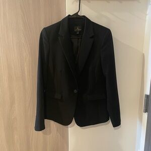 Classic fit black blazer jacket